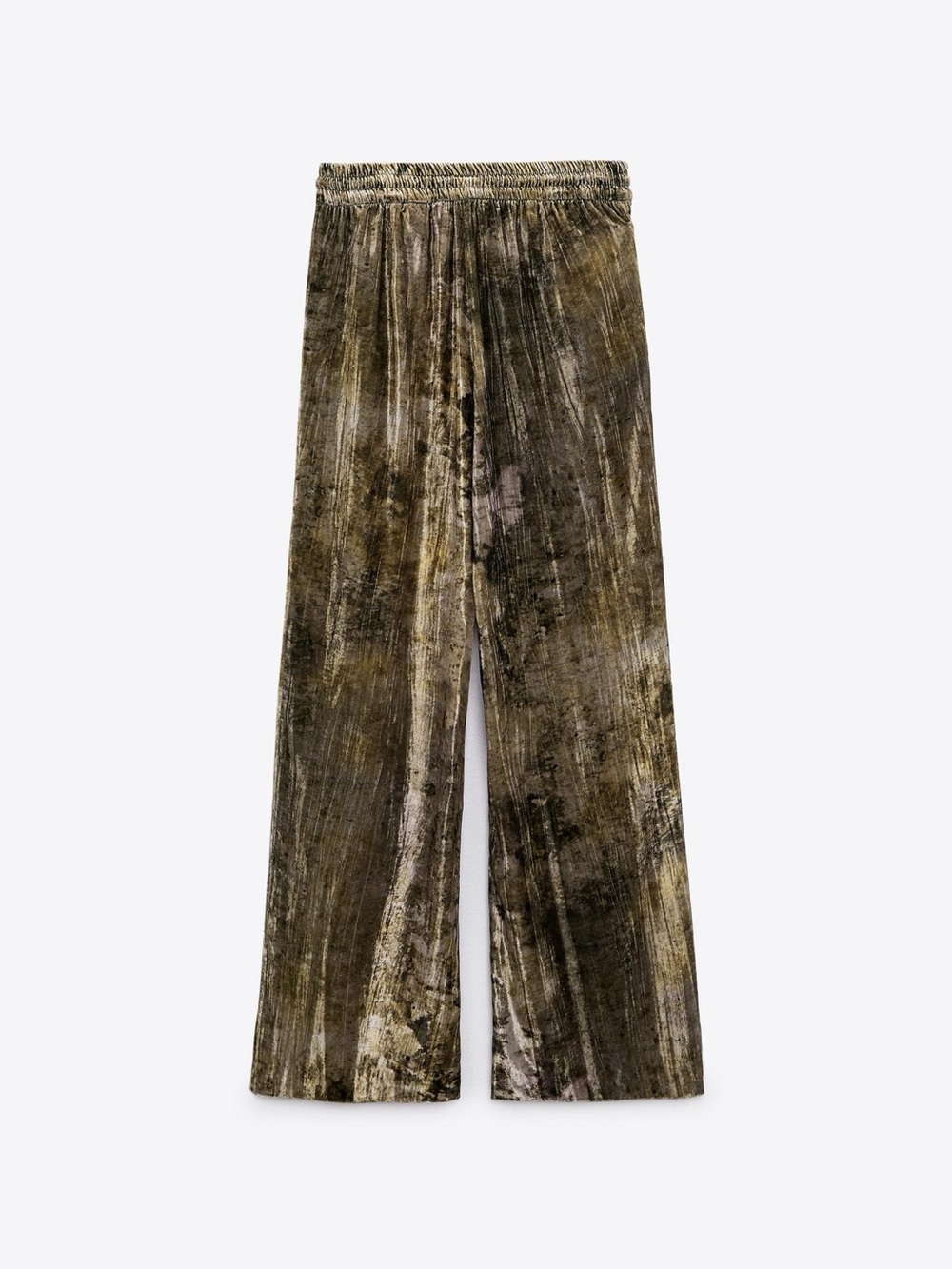 Wide-Leg Velvet Pants